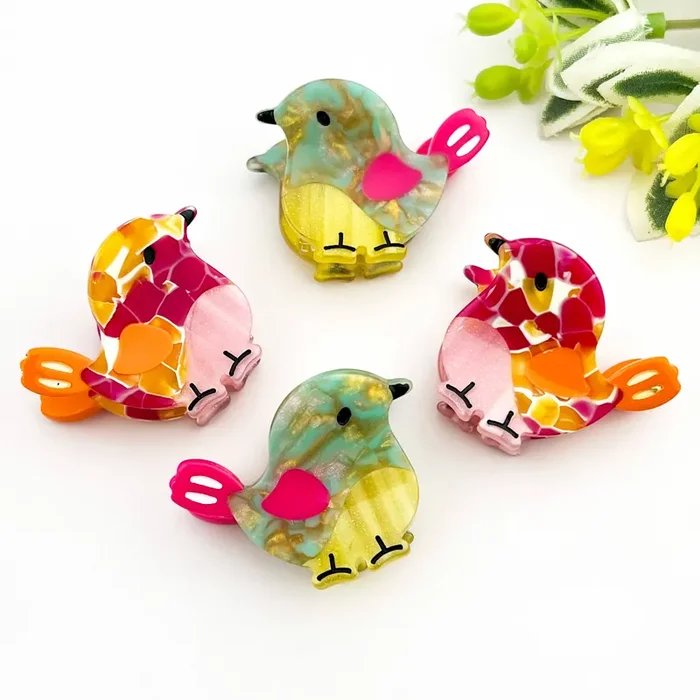 ? Mini Bird Cute & Whimsical Animal Acetate Hair Claw Clip
