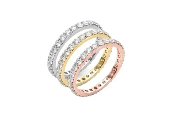 Moissanite Round Cut Diamond Ring in 925 Sterling Silver or Gold – 0.50 to 1.00 Carat, Classic Solitaire Design