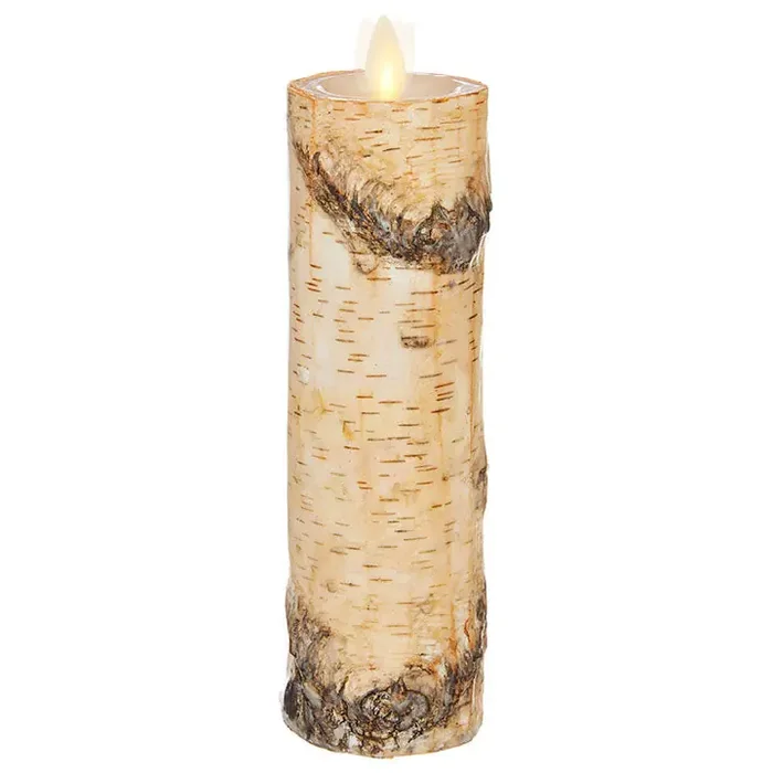 Moving Flame 2×8 Birch Candle