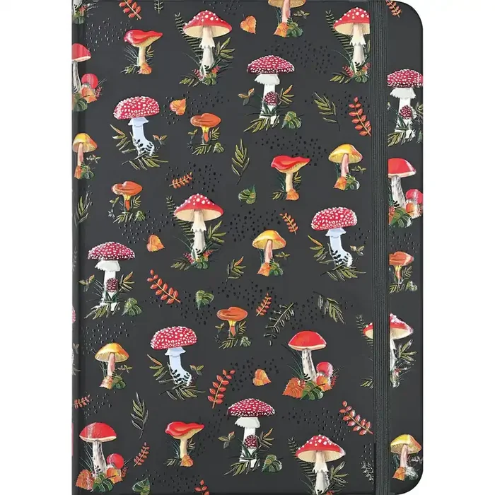 Mushrooms Journal Embossed Toadstool Notebook