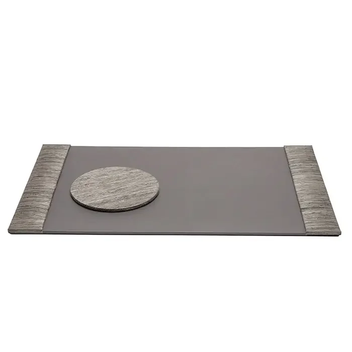 Napali Dark Gray Desk Blotter Set