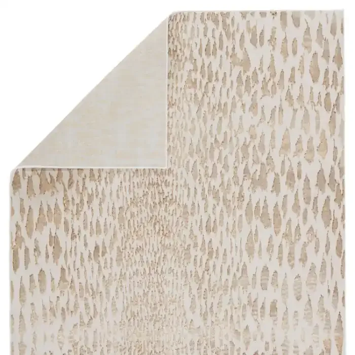 Nikki Chu by Jaipur Living Kimball Animal Ivory/ Gold Area Rug (MALILLA – MLI07)