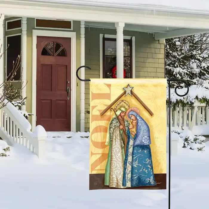 Noel Nativity Garden Flag