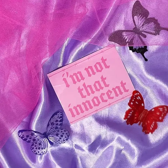 Not That Innocent Sticker in Pink Britney Fan Art