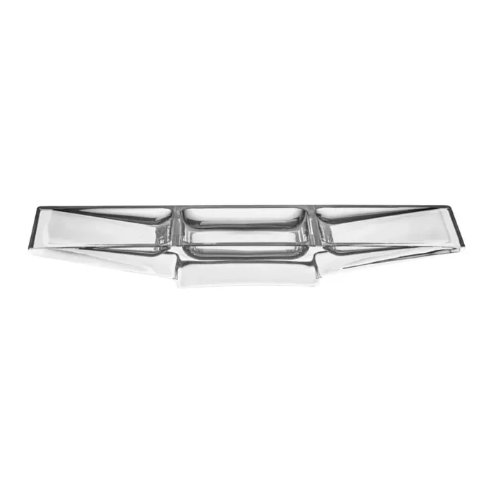 Nude Glass Silhouette 3-Section Tray