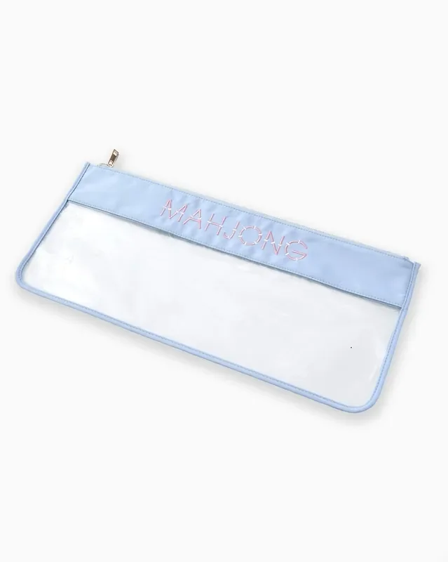 Oh my Mahjong- Light Blue Bamboo Mahjong Bag