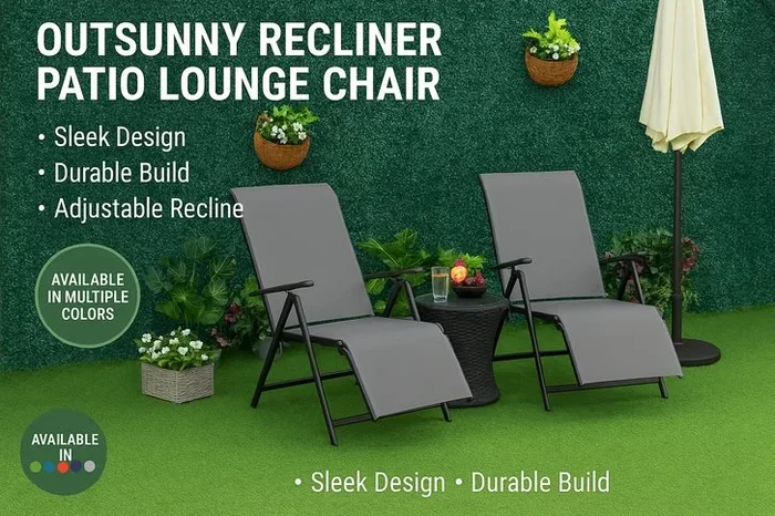 Outsunny Ultimate Recliner Patio Lounge Chair – Your Outdoor Oasis Awaits!