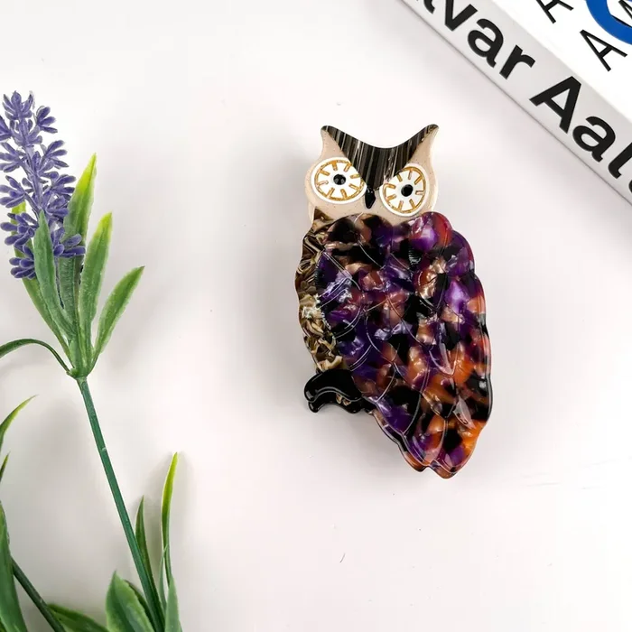 Owl Hair Clip,Animal Claw Clip