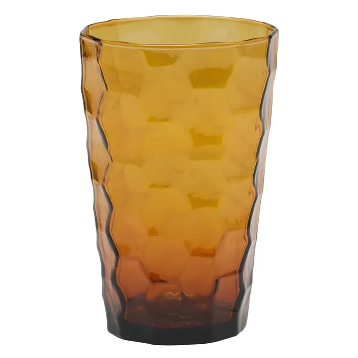 Paige Amber Highball Glasses Set/6