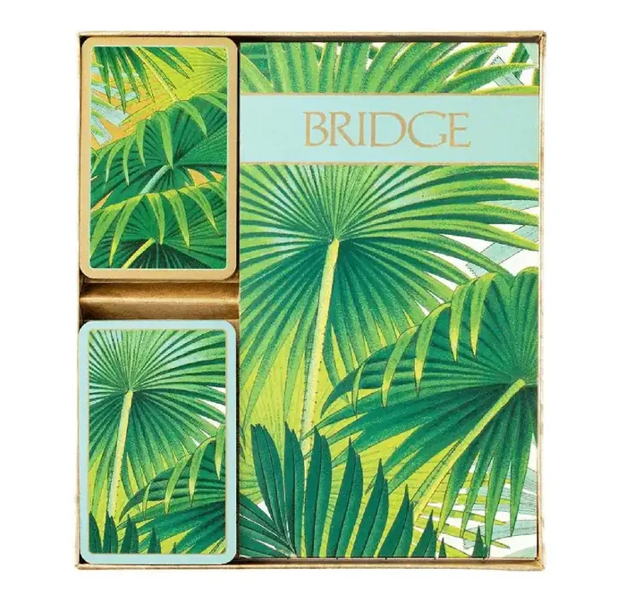 Palm Fronds Large Type Bridge Gift Set – Caspari