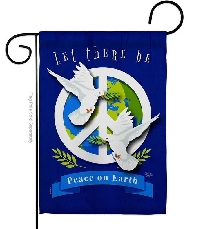 Peace on Earth Dove Garden Flag