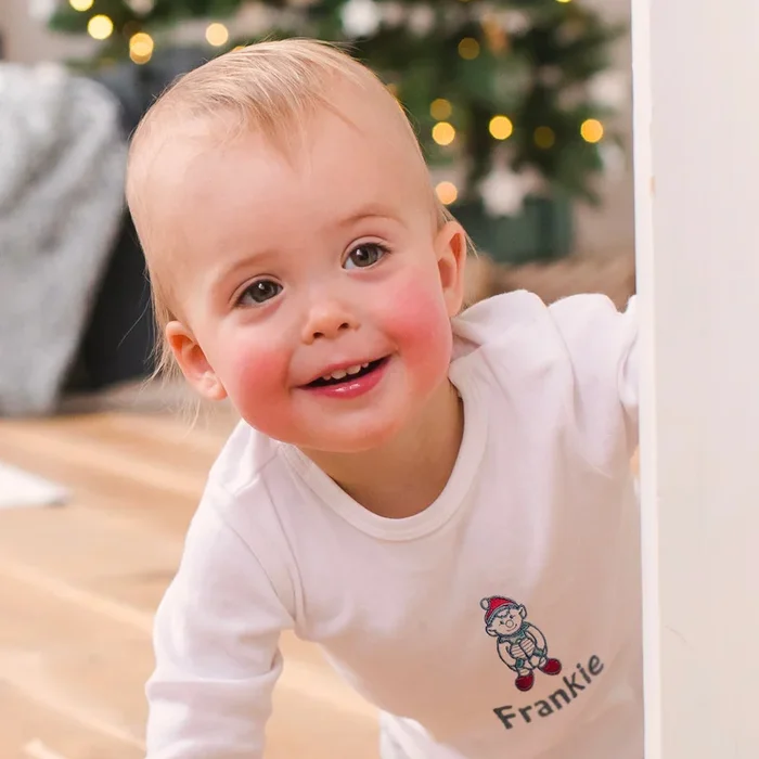 Personalised Embroidered Elf T-Shirt Christmas Cracker