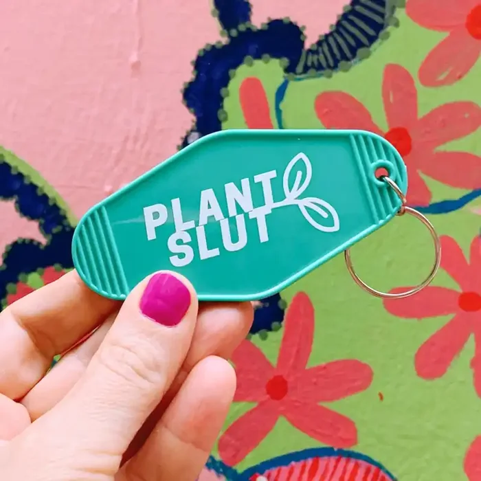 Plant Slut Leaf Motel Style Keychain ?