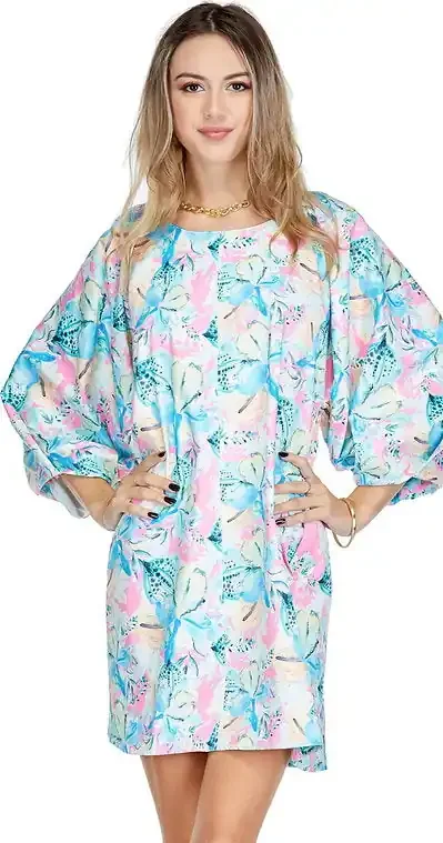 Pleated Puff Sleeve Dress • Fluttering Spring