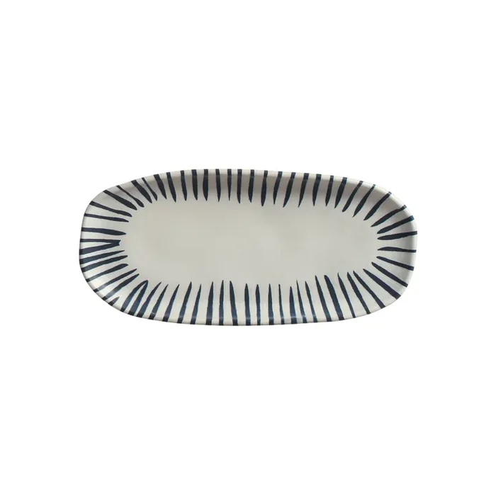 Porto Brasil Shallow Organic Small Oval Platter, Set of 4