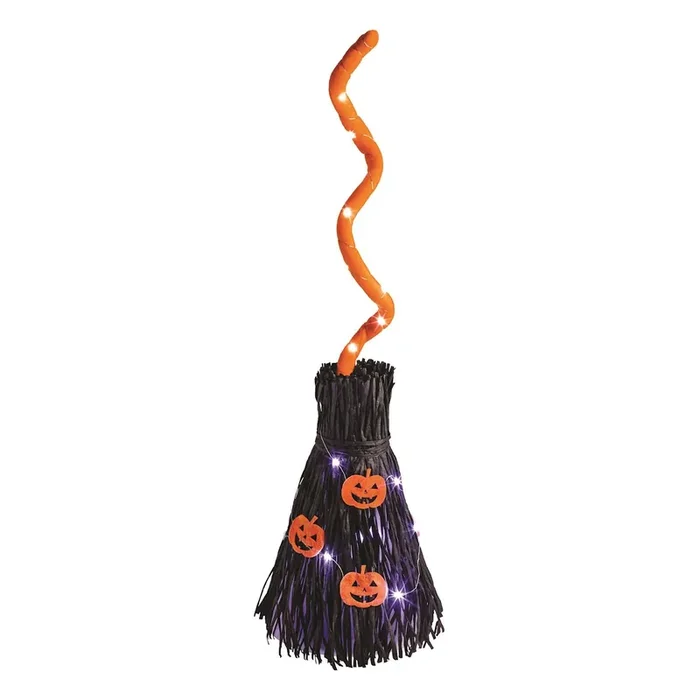 Pumpkin Led Sound Motion Broom