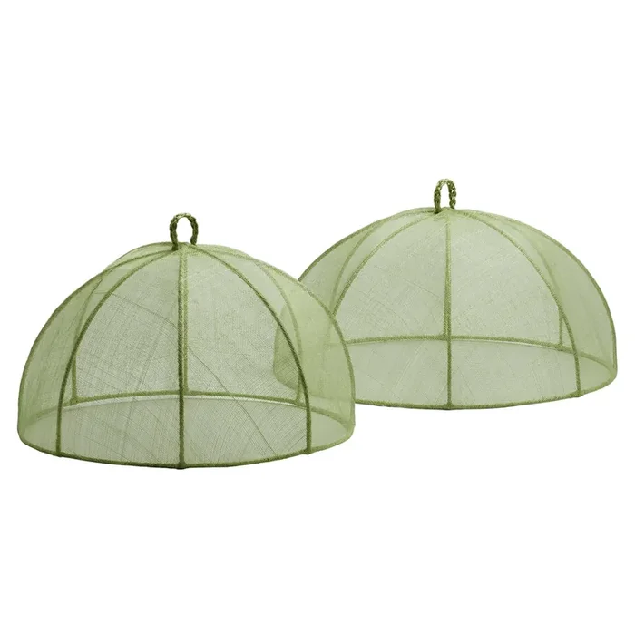 Rachel Pale Green Round Food Covers Set/2