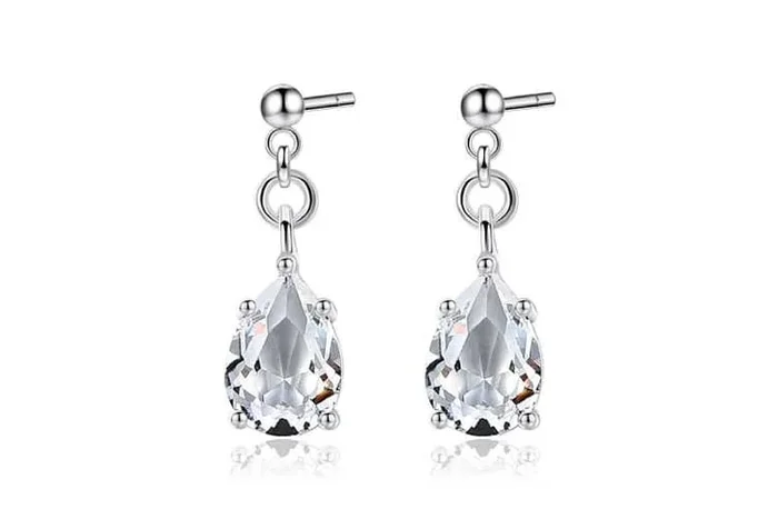 Radiant Crystal Teardrop Earrings
