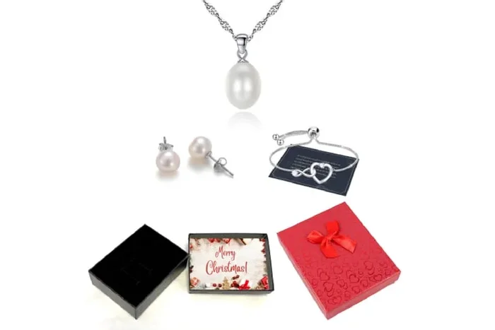 Radiant Holiday Jewelry Set – Necklace, Bracelet & Earrings