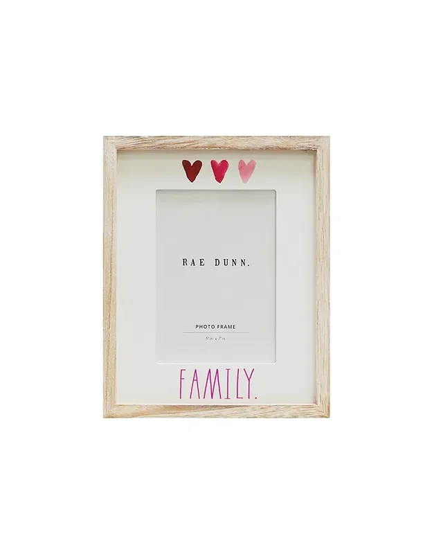 Rae Dunn “Family” 5×7 Wooden Picture Frame