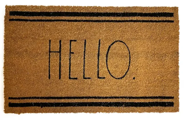 Rae Dunn “Hello” 30” x 18” / 36” x 24” Coconut Coir Doormat
