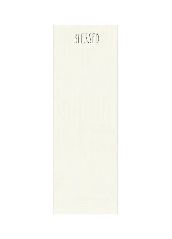 Rae Dunn White “Blessed” Yoga Mat