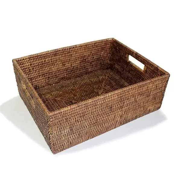 Rattan Shelf Basket 15.5″L