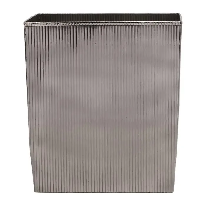 Redon Rectangle Waste Basket – Black Nickel