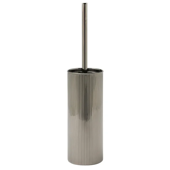 Redon Ribbed Metal Toilet Brush Holder (Black Nickel)