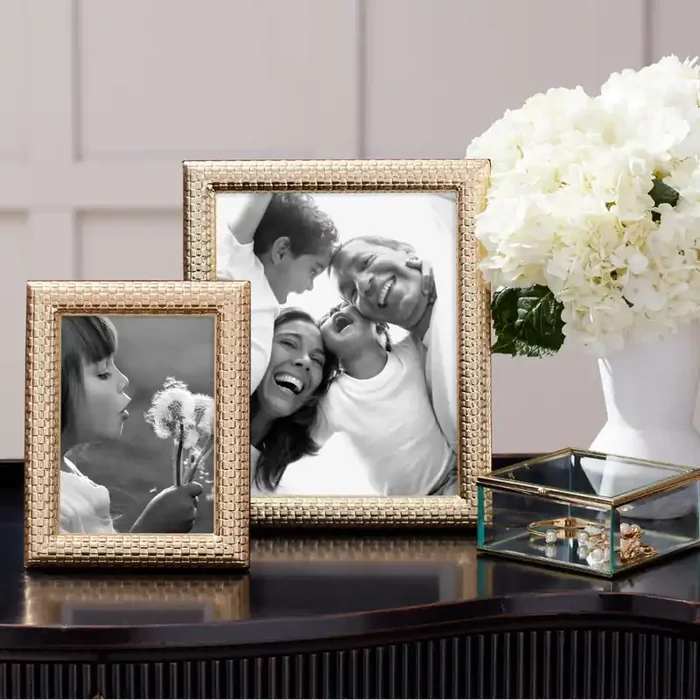 Reed & Barton Watchband 5″ x 7″ Goldplate Frame