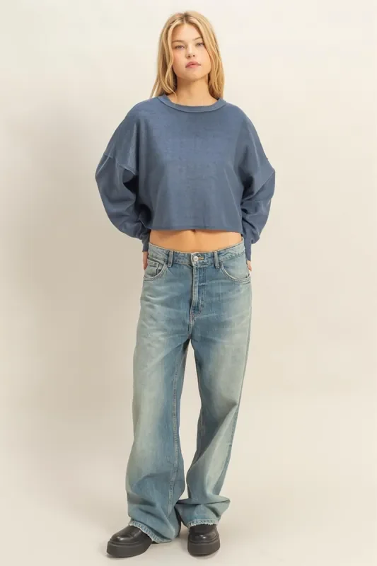 Relaxed Fit Sweatshirts • Midnight Blue