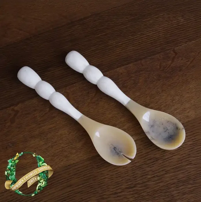 Resin Rio Bubble Salad Servers (White) – Beatriz Ball