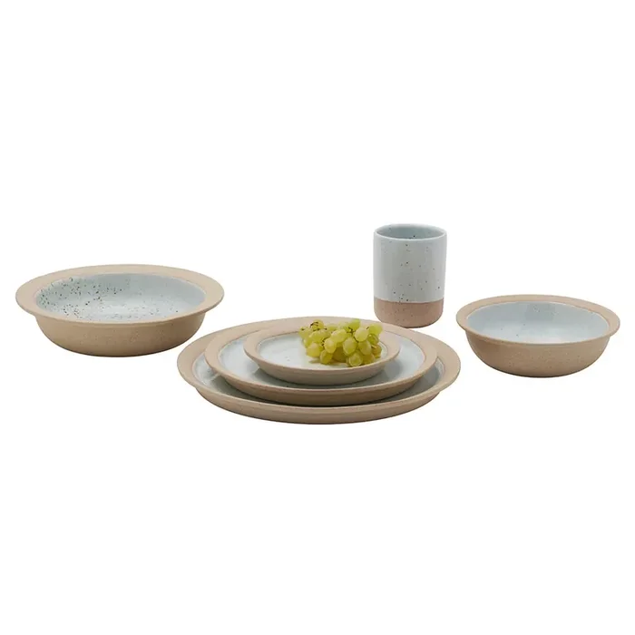 Rivka White Salt Glaze Stoneware Dinnerware