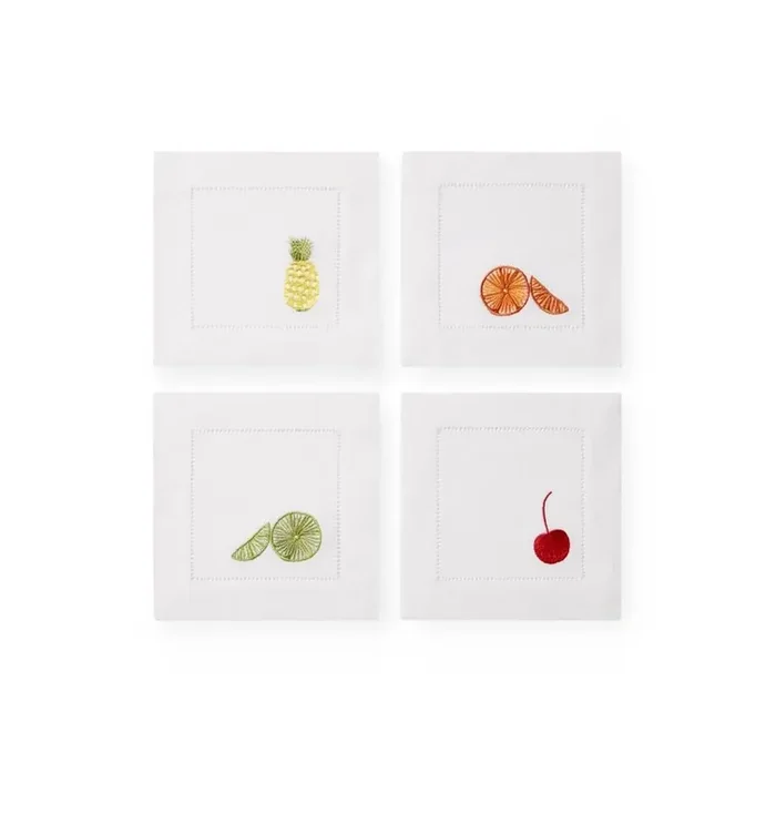S/4 Cocktail Napkin 6X6 – Frutta Collection – By Sferra