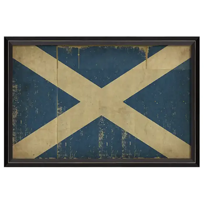 Scottish Flag Framed Print 17″ x 25″