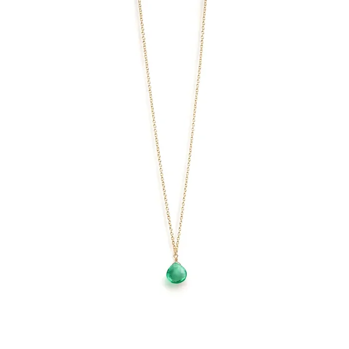 Seafoam quartz pendant necklace