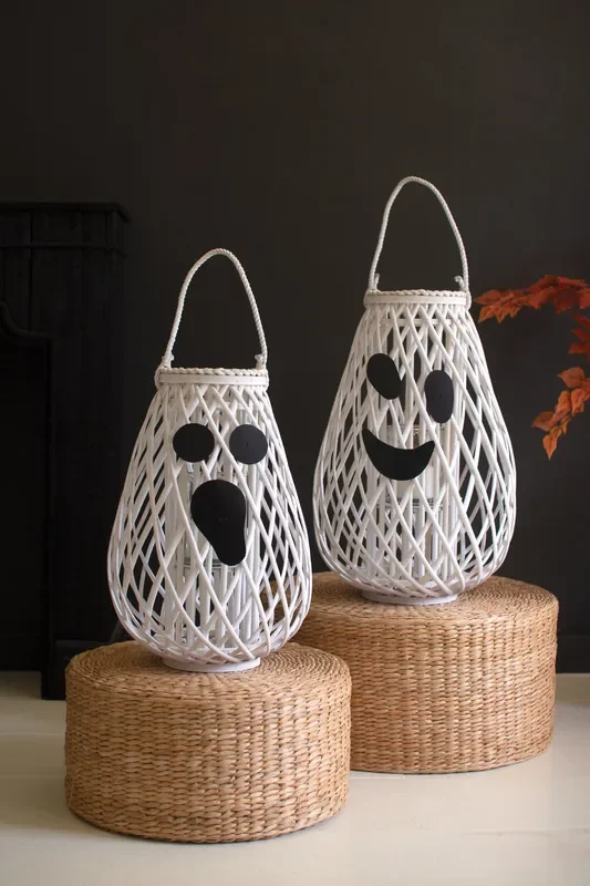 Set of 2 Willow Ghost Lanterns