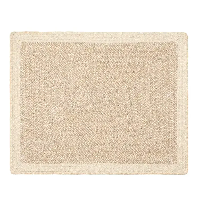 Shia Dark Jute/Cotton Mix Placemat Set/4 (Rectangle)