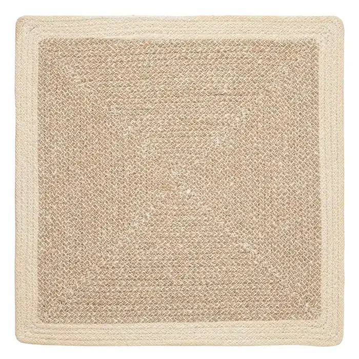 Shia Dark Jute/Cotton Mix Placemat Set/4 (Square)