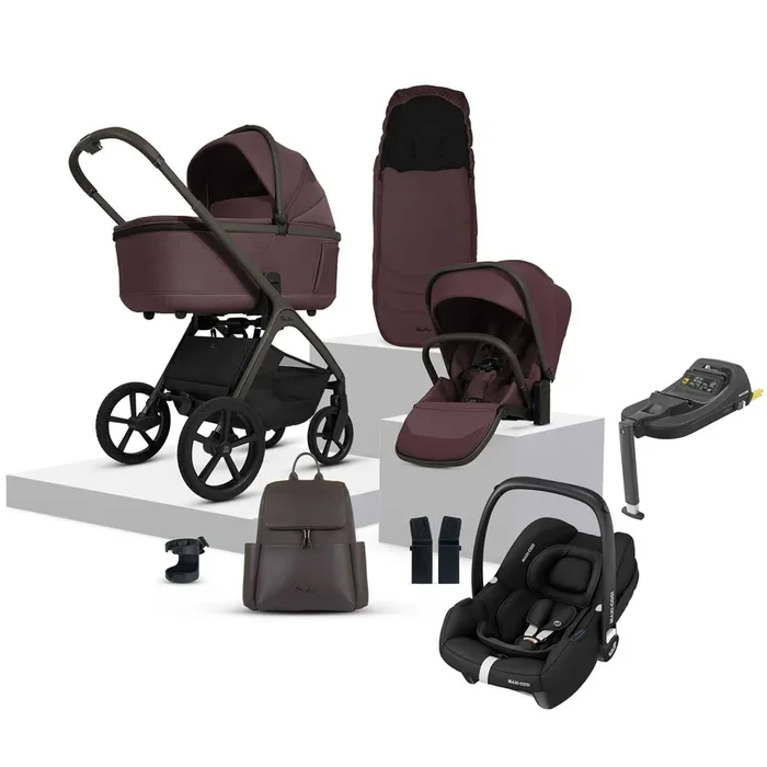 Silver Cross Cove Ultimate Maxi-Cosi Travel System in Damson