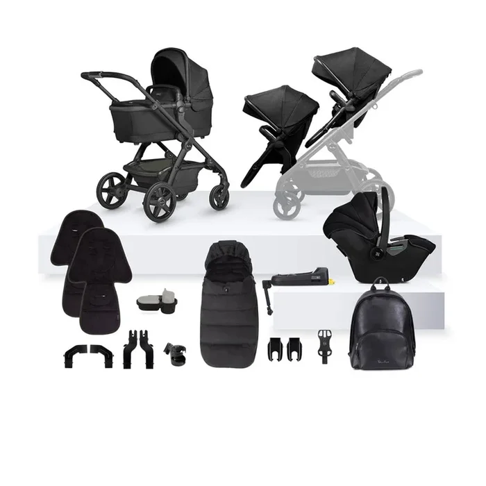 Silver Cross Wave 3 Growing Family Dream Travel System in Onyx