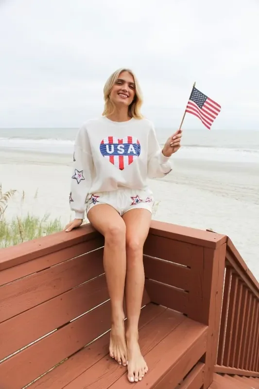 Simply Sequin Sweater • USA