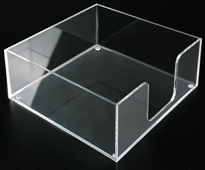 Squared-Shape Clear Acrylic Napkin Holder