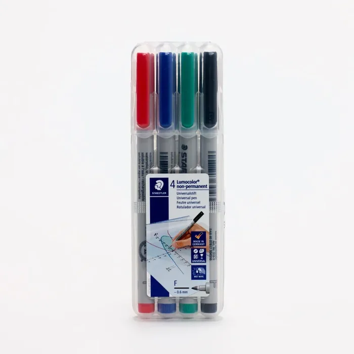 Staedtler Lumocolor Non-Permanent Pens – 4pk