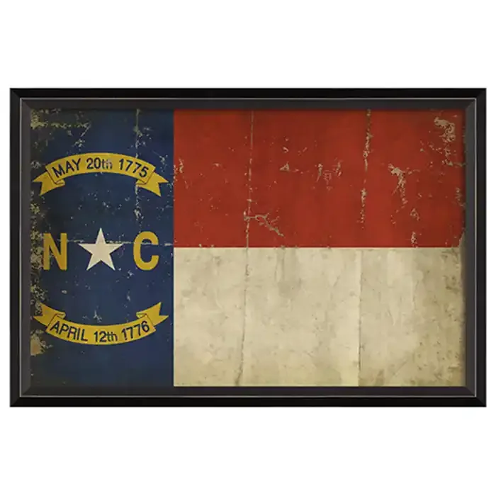 State Flag Framed Print (North Carolina)