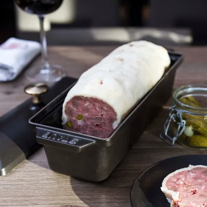 Staub Cast Iron 1.5-Quart Large Rectangular Terrine – Matte Black