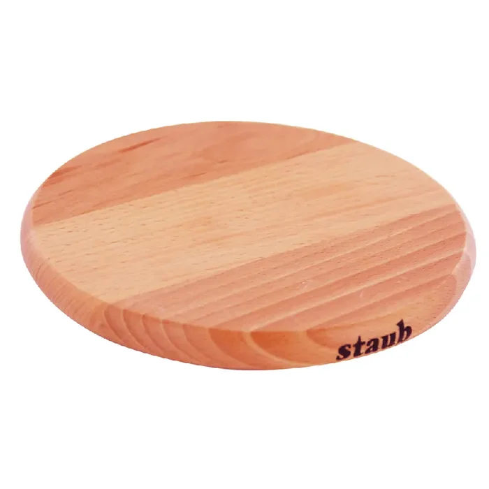 Staub Round Magnetic Wood Trivet