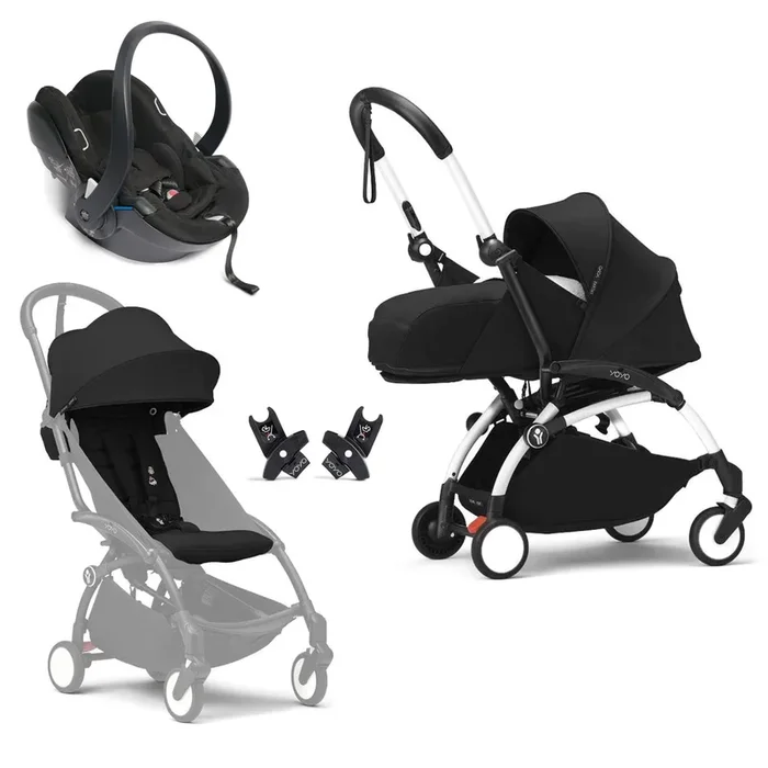 Stokke® YOYO³ Complete Travel System – White/Black