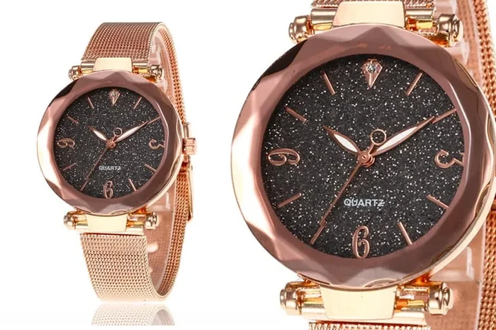 Stunning Rose Gold Mesh Women’s Watch