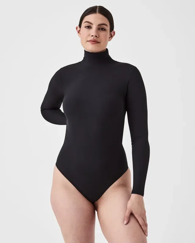Suit Yourself Ribbed L/S Turtle Neck Bodysuit • Classic Black
